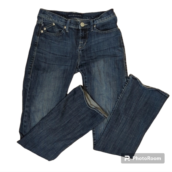 Rock & Republic Denim - Rock and Republic Dark Wash Boot Cut Jeans
